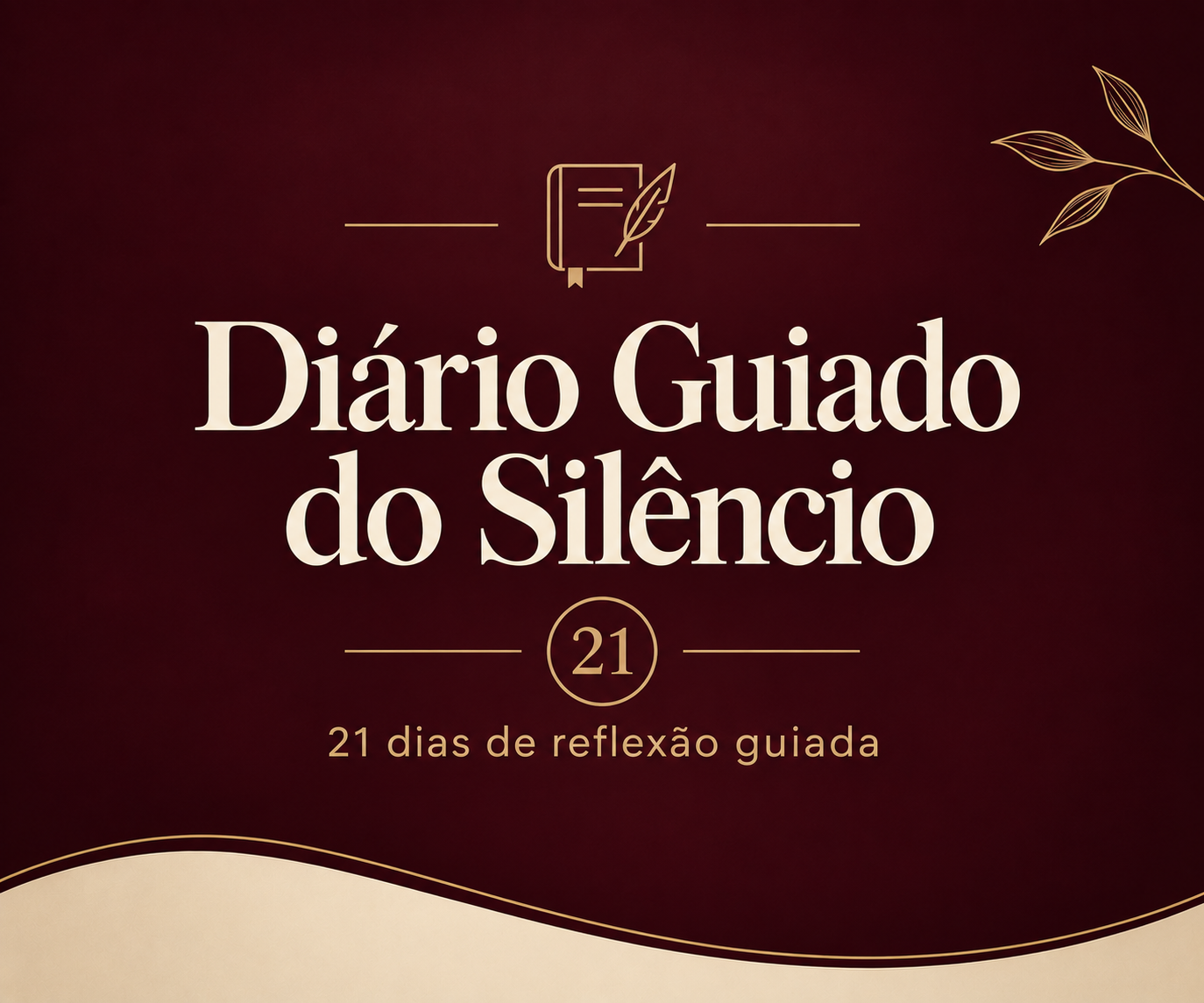 Capa do Diário Guiado do Silêncio — 21 Dias